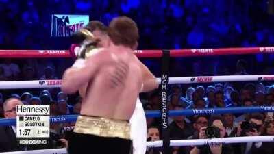 A massive left hook from Canelo and the granite chin of Gennadiy Golovkin