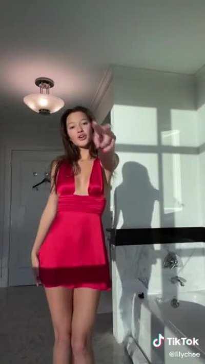 Sexy red dress dance