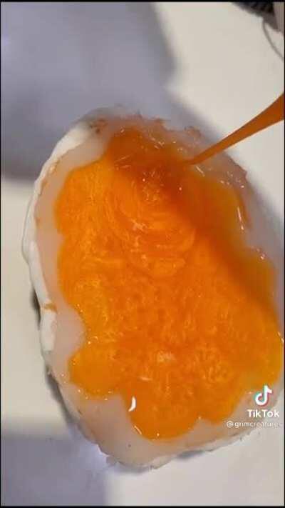 Orange pudding/jello?