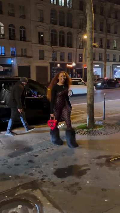 Megan in Paris for Fashion Week