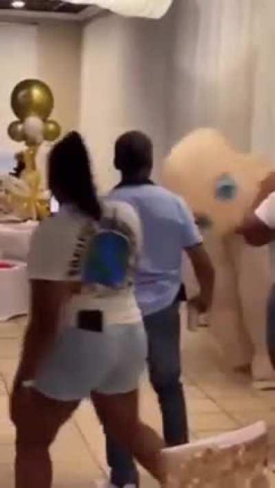Fight breaks out at a gender reveal party