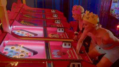 Romi Rain & LauraXDesiree Ride a Motorbunny BUCK while enjoying games in NYC
