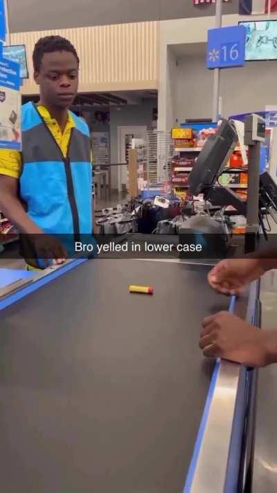 Lowercase screams are great