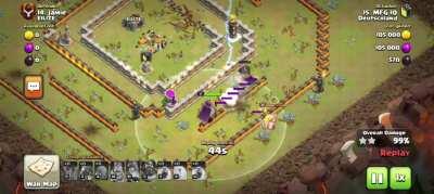 [LEAGUE] Awful Grand Warden AI saves me from a 3 star in CWL