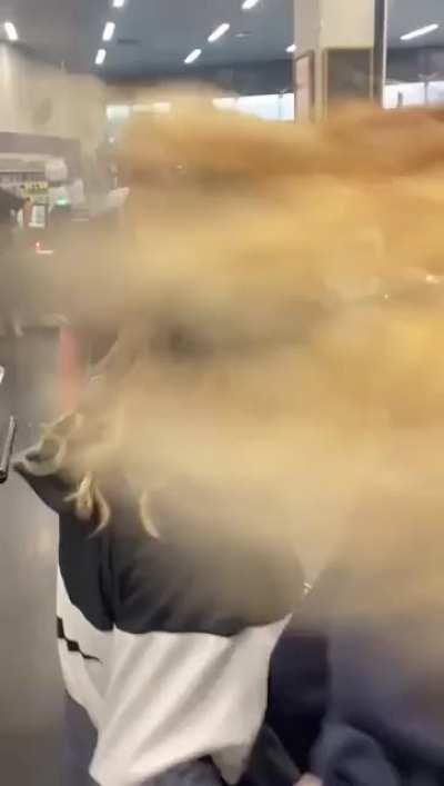 Australian bogan teens freakout in supermarket and attack employees.