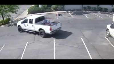 Trying to steal gas from truck