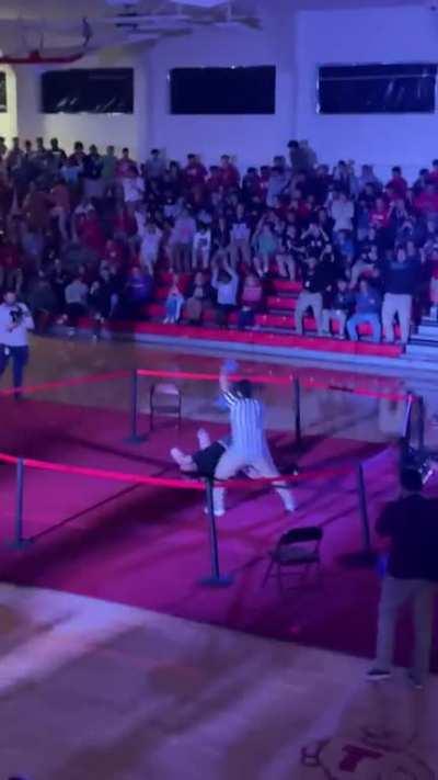 A really fun pep rally at my HS