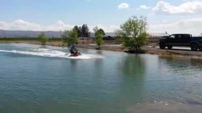 Does anybody know if snowmobiles will work on water?