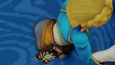 Princess Zelda shaking her booty (Kishi3D) [Legend of Zelda]