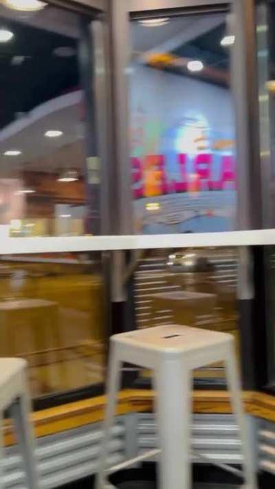 I'll flash my tits if you climb under the table and lick me