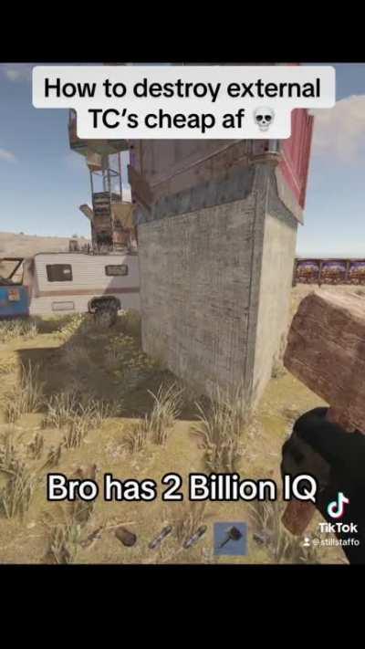 2 Billion IQ way to destroy externals