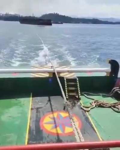 Standing too close to a rope under tension