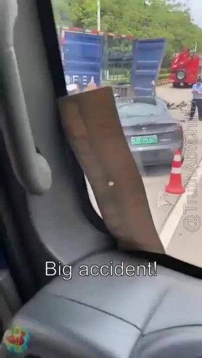 High speed rear end collision