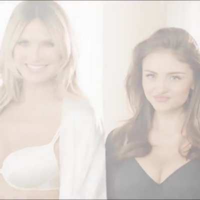 Heidi with Leni for Intimissimi