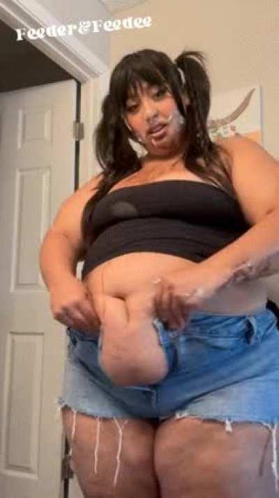 Sometimes I look at myself in the mirror and wonder how I let myself get this big but then I remember this is what I end up looking like most nights