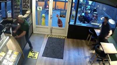 WCGW trying to rob a bakery dressed like the devil