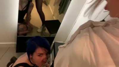 In the changing rooms