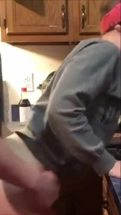 Fucked hard in the kitchen