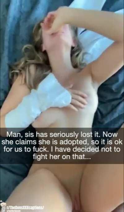 Any excuse to get her brothers’ cock