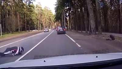 Enemy warrior using advanced bouncy technique