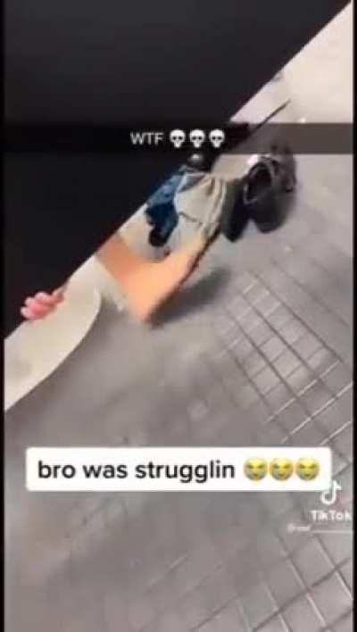 Bro was strugglin 😭💀