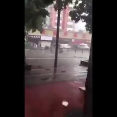 Just a casual day with an Umbrella and then!