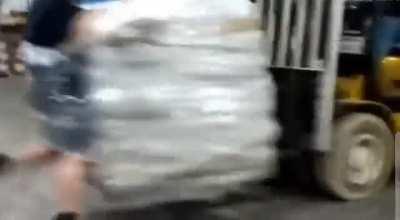 Playing with a forklift