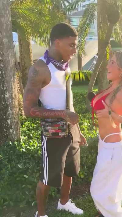 deleted boob grab ig reel with NLE Choppa