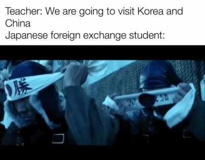 Britain - invades most of the known world Japan - invades Korea and China Britain : hol the fuck up