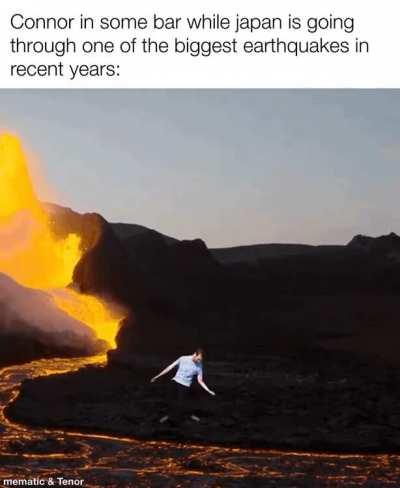 Monke has no time for earthquakes