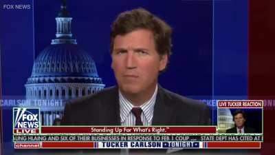 Live Tucker reaction
