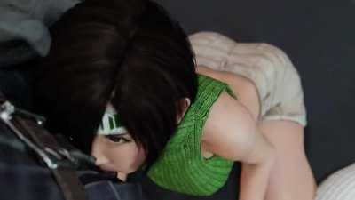 Yuffie blowing a Shinra soldier (Sound Update) (Great Ojama) [Final Fantasy 7]