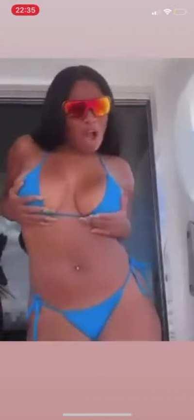 The infamous blue bikini