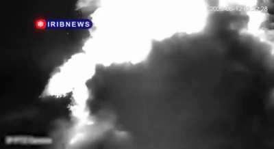 Footage released by Iranian TV shows a radar site being hit during the opening strikes of the Iran–Israel war