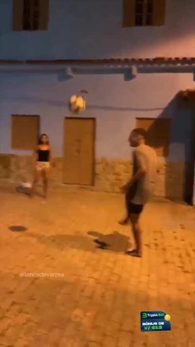 Young Brazilians Playing Football
