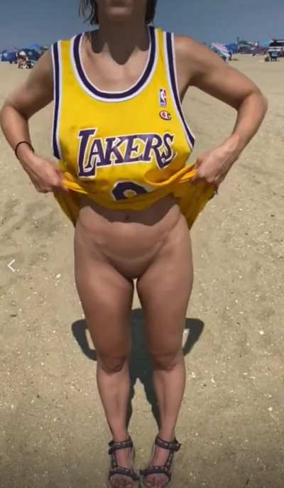 Beach day shenanigans