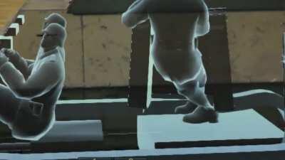 Who glued Hans' boots?