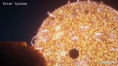 A player built our universe in Minecraft. Incredible beautiful