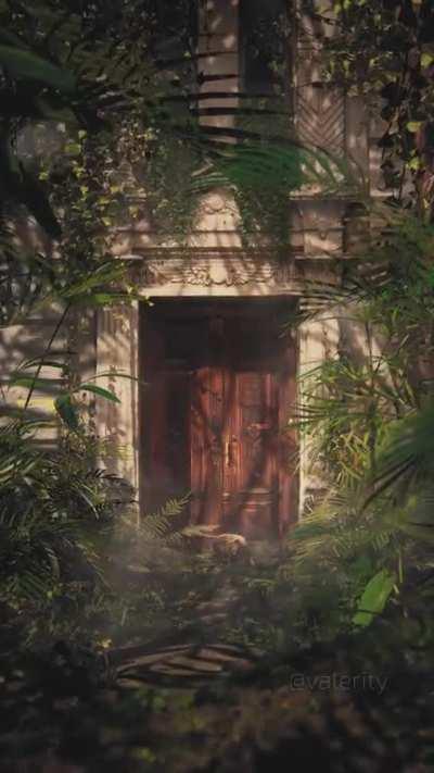 Photogrammetry scanned door. Scene was made in UE5 by me.