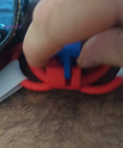 The first time I came in my cherry keeper innie