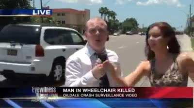 Imagine being this reporter...