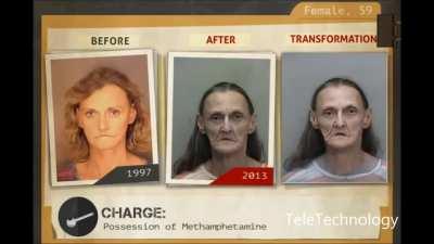 Rostos de viciados em drogas antes, depois e transformação