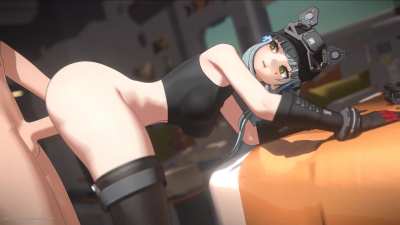 HK416 taking it from behind