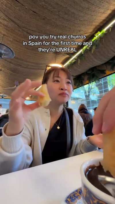 POV: You try REAL churros in Spain for the 1st time
