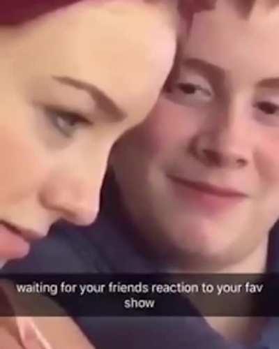 And if they don't laugh the friendship ends there