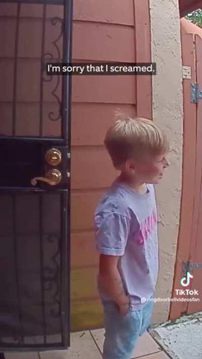 “I got to get used to you being able to see through the doorbell”