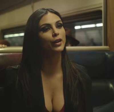 Morena Baccarin's deep cleavage in Gotham