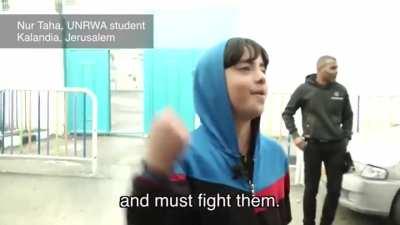 Kids explain what they learn at United Nations funded schools