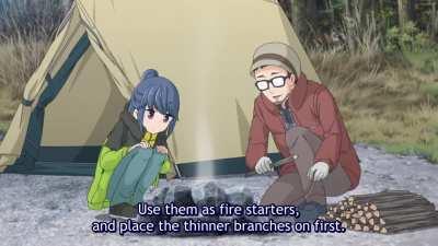 How Rin-chan learned to make a campfire