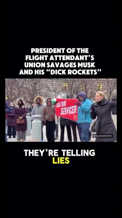 President of the Flight Attendants Union, Sara Nelson, goes after Elon Musk and his 